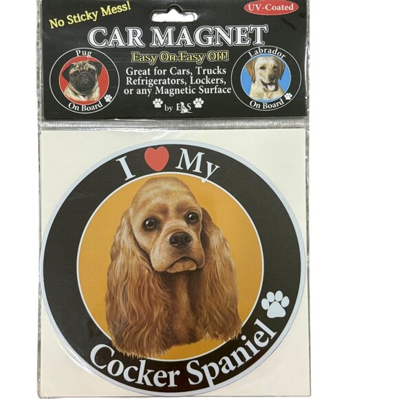 Dog Breed Car Magnets By E&S UV-Coated Magnetic Decals For Cars Trucks Lockers - Picture 4 of 7